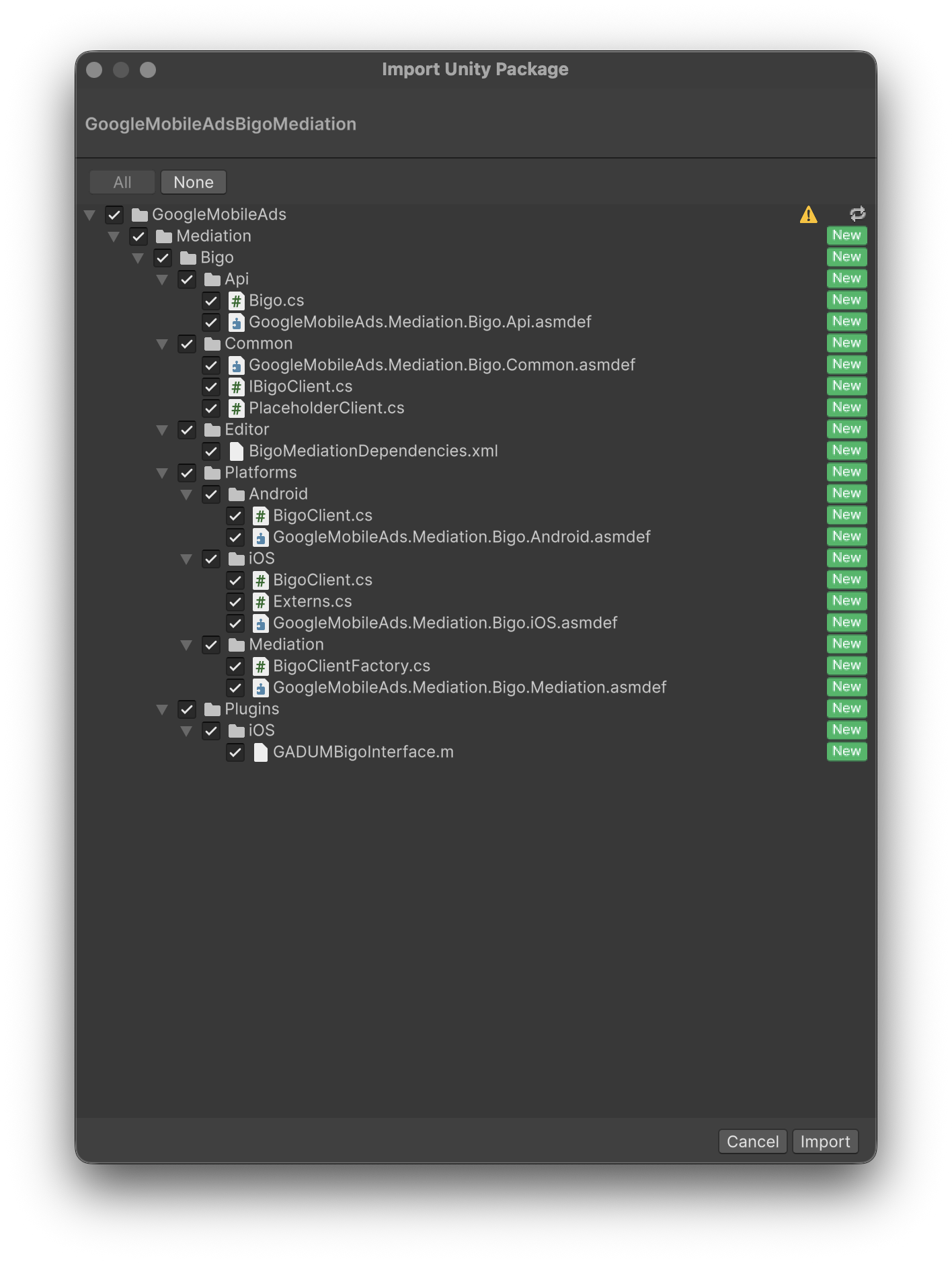 Import from Unity