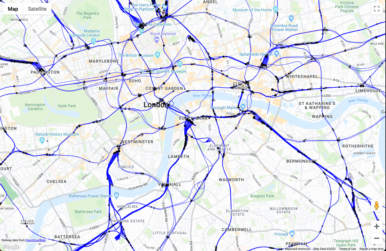 London railway map london railway map