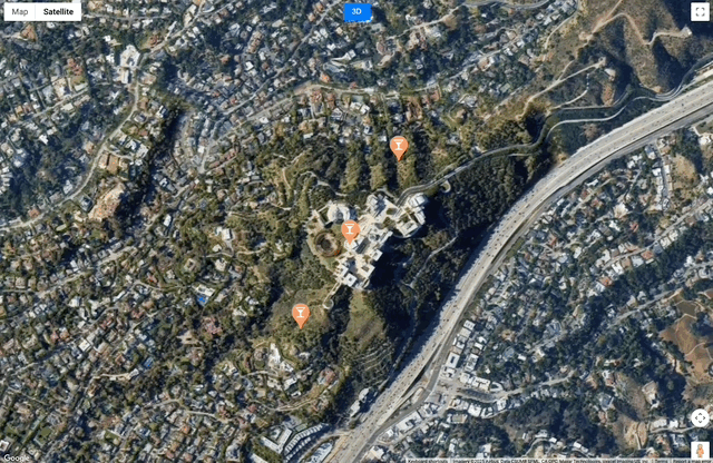 Satellite map example