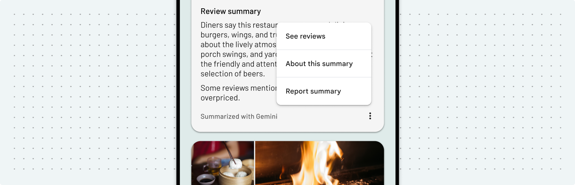 Disclosure for review summaries